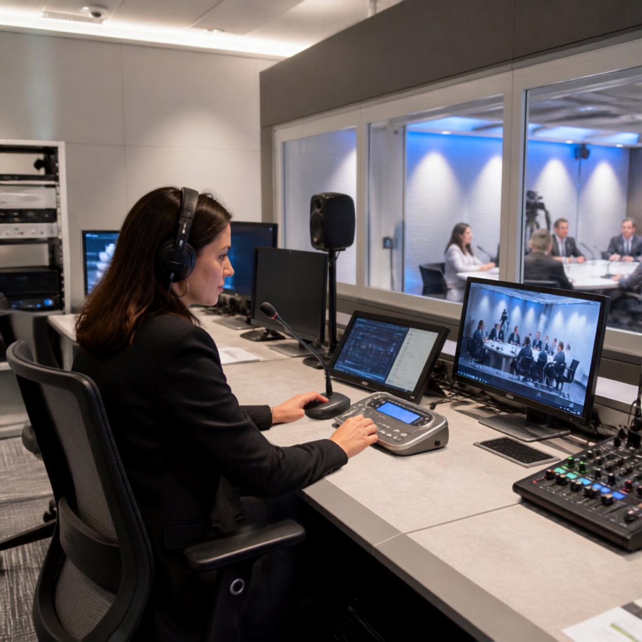 Remote-Dolmetsch-Hub Arbeitsplatz